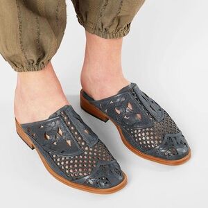 Free People Paramount Leather Cutout Loafers